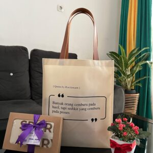 "Totebag Namra Custom bahan dinir untuk wedding, corporate, event,syukuran,birthday"